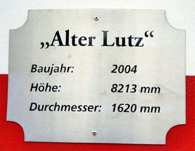 Alter Lutz techn. Daten